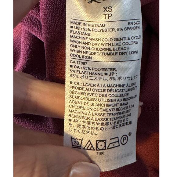 Banana Republic dusty rose short sleeves blouse size XS - Picture 4 of 12